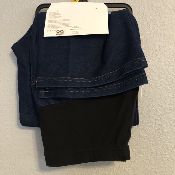 Time and Tru Maternity Large Straight Leg Jegging Comfort Belly Band Dark Denim - Picture 7 of 7